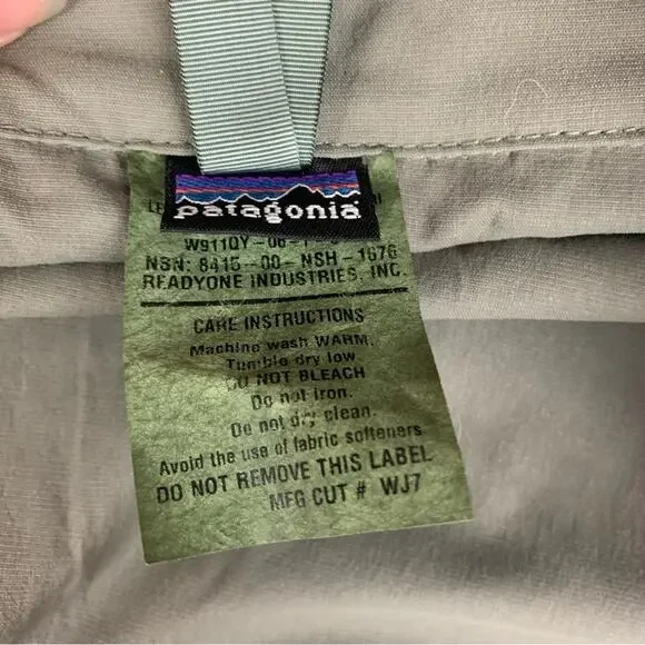 Patagonia mens XXL 2x level 5 military jacket gen II green army nylon ready one - Picture 3 of 12